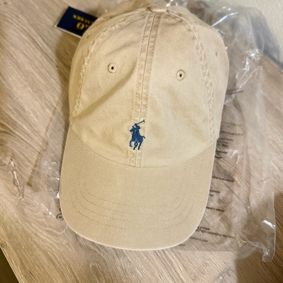 NWT Polo Ralph Lauren Chino Sport Cap in Coastal Beige - Picture 2 of 3